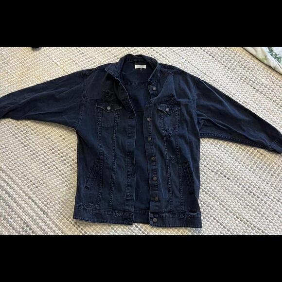 PacSun Jackets & Blazers - Pacsun Denim Los Angeles Embroidered Jacket Size L